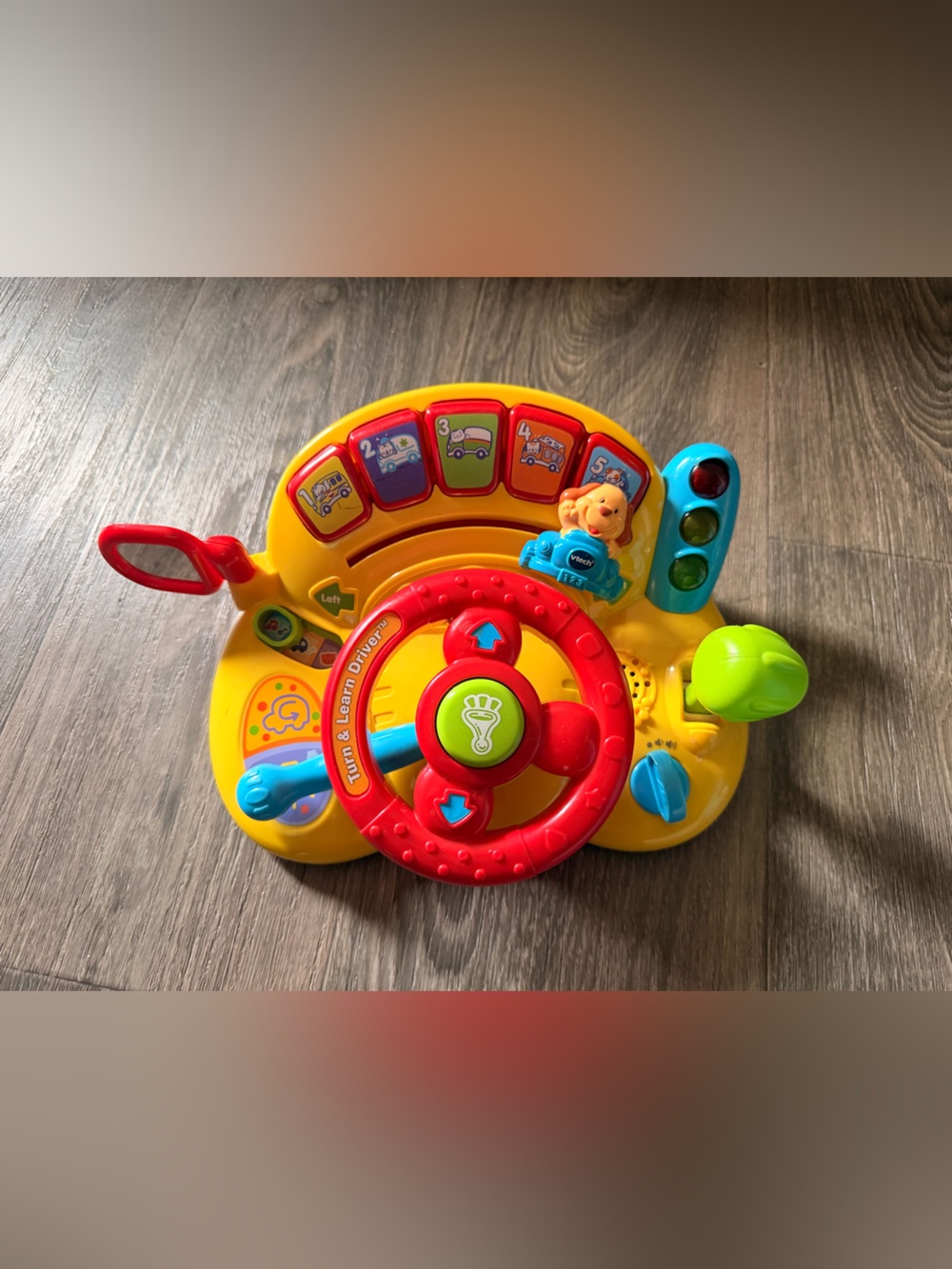 Turn & Learn Driver Interactive Steering Toy - Yellow/Red